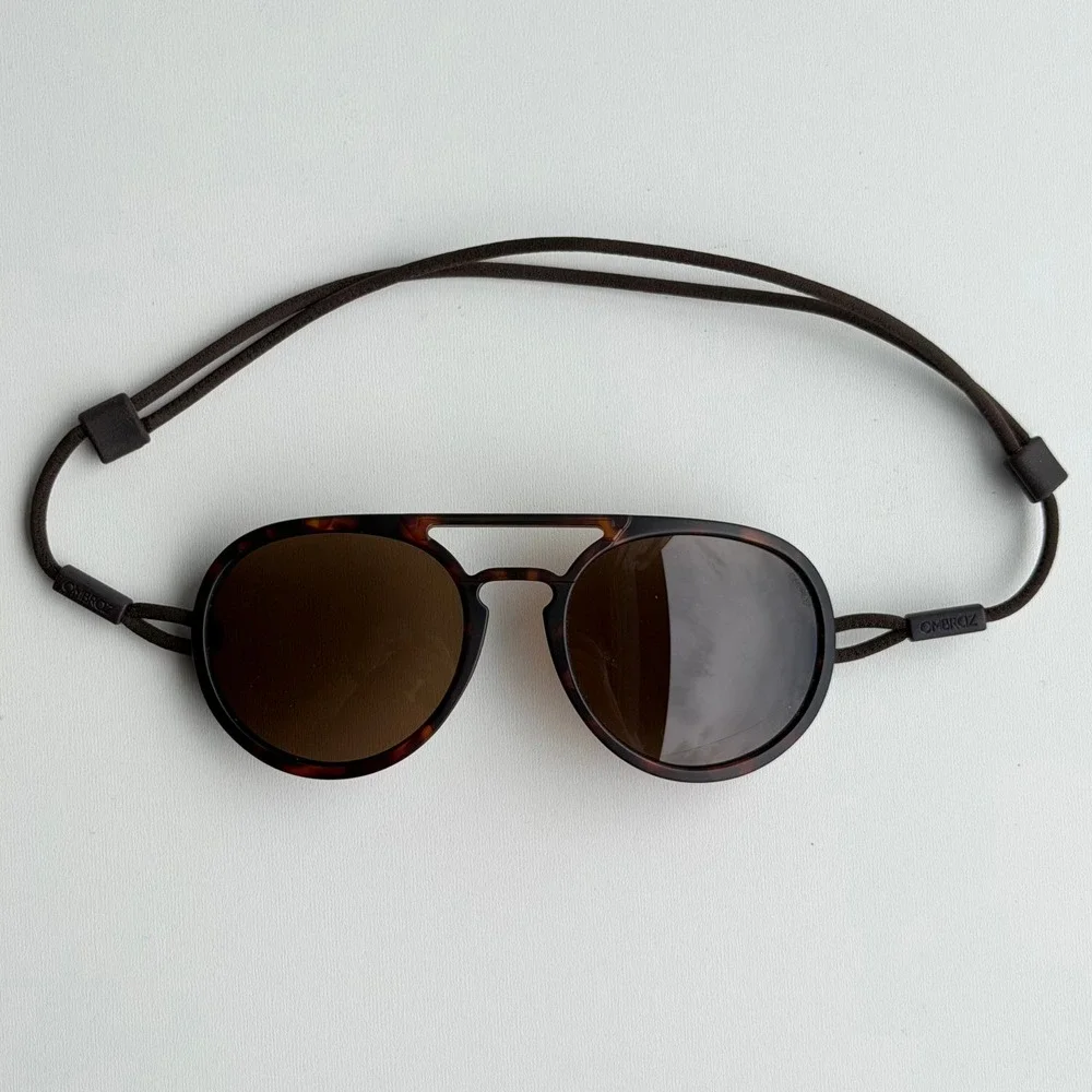 Ombraz Dolomite Armless Polarized Sunglasses Tortoise Shell Outdoor Ultralight